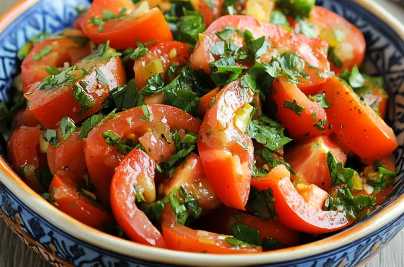 Classic Moroccan Tomato Side Salad ✨🍅