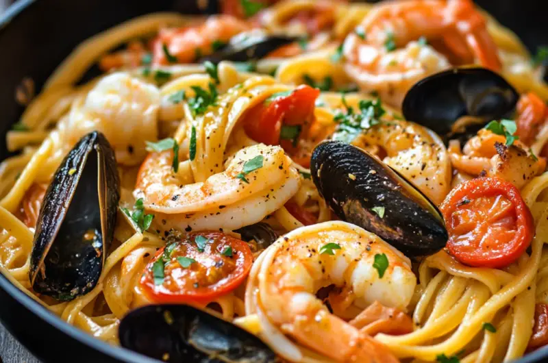 Linguine with Seafood 🍝🦐