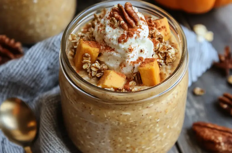 🎃 Pumpkin Pie Overnight Oats 🍂