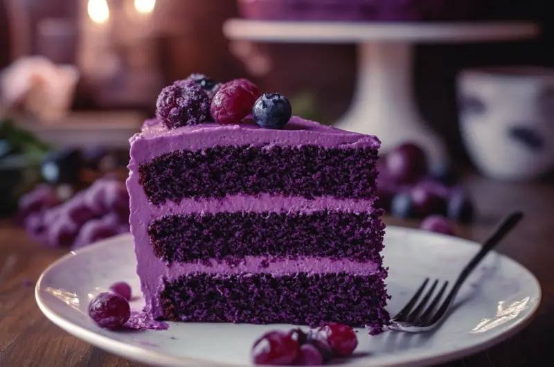 Stunning Purple Velvet Cake 🌟✨