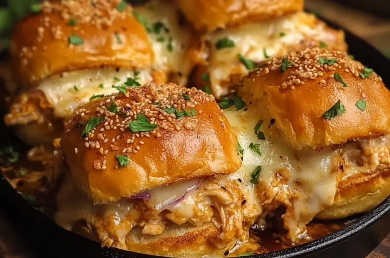 🍗 Crack Chicken Sliders Casserole 🧀🍞