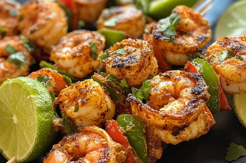 Chili-Lime Moroccan Shrimp Skewers 🍤🍋