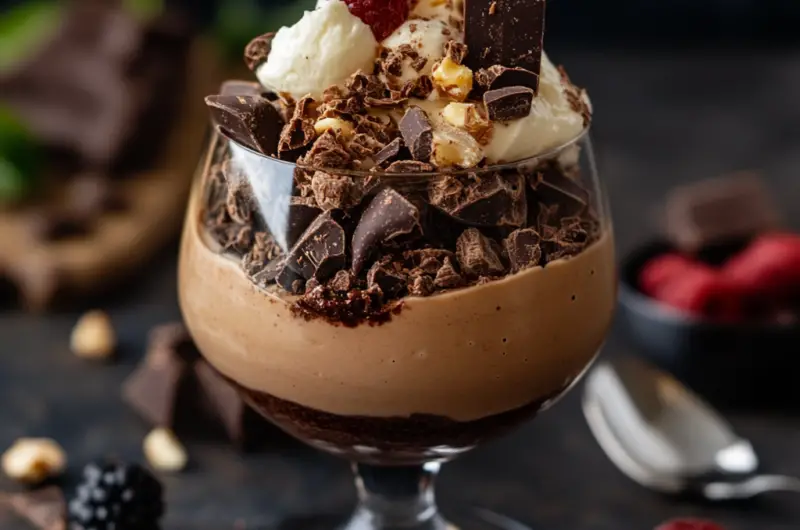 Chocolate Mousse Parfait 🍫🥄