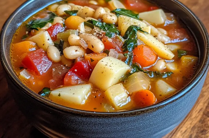 Hearty 20-Minute Minestrone Soup 🍜🥬