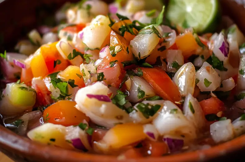 🐟 Refreshing Peruvian Ceviche: A Taste of Coastal Paradise 🌊✨