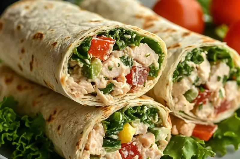 🌯 Easy and Healthy Tuna Salad Wraps: A Quick Lunch Idea 🥗✨