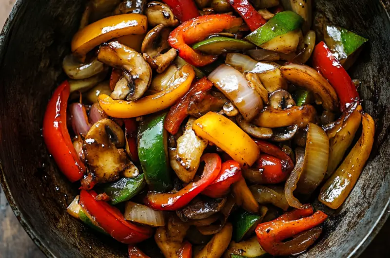 Vegetable Stir-Fry in Soy Sauce 🥦🥕🍚