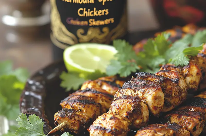 Chermoula-Spiced Grilled Chicken Skewers 🍗🌿