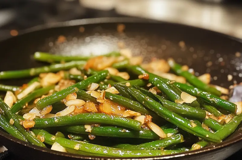 10-Minute Stir-Fried Garlic Green Beans 🥢🌱