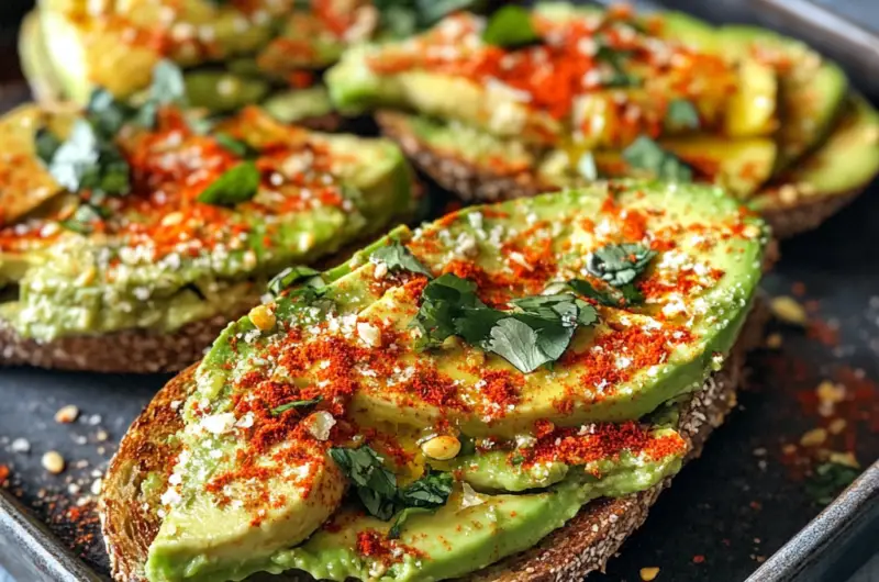 5-Minute Avocado Toast with Chili Flake 🥑🌶️