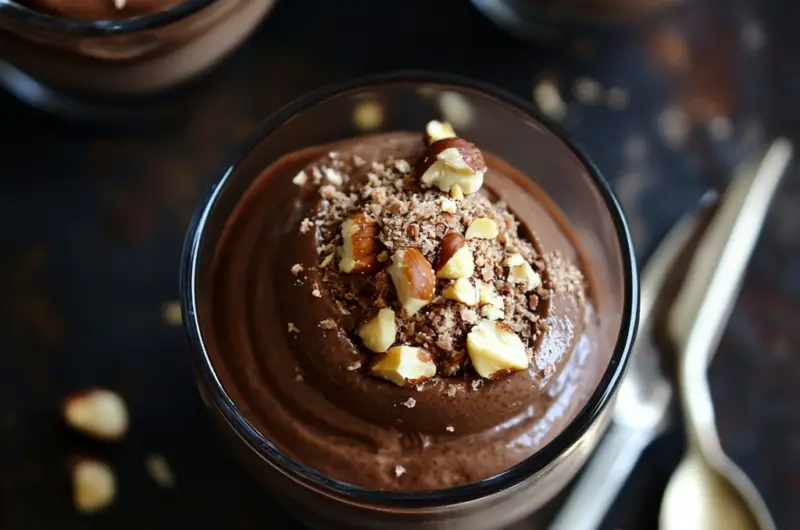 Decadent Chocolate Mousse with Hazelnut Crunch 🍫🌰