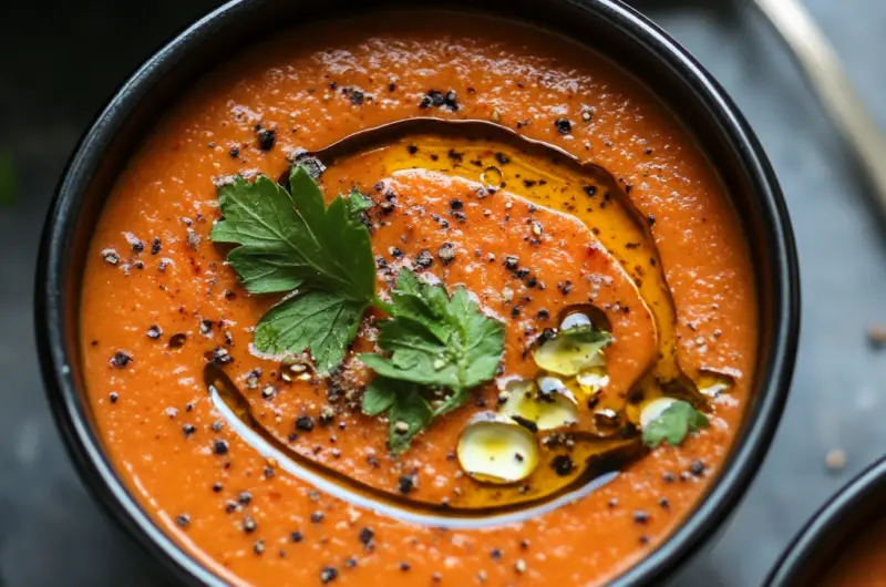 Creamy Moroccan Spiced Tomato Soup 🍅✨