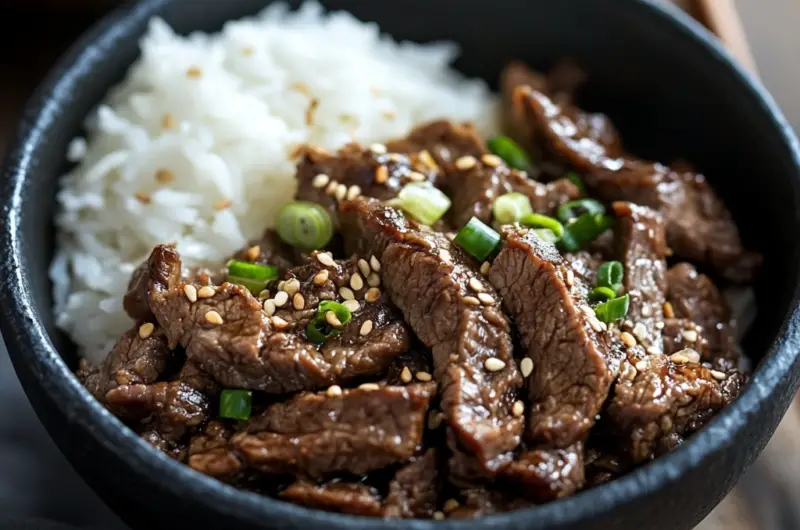 Korean Bulgogi Beef with Sticky Rice 🥩🍚