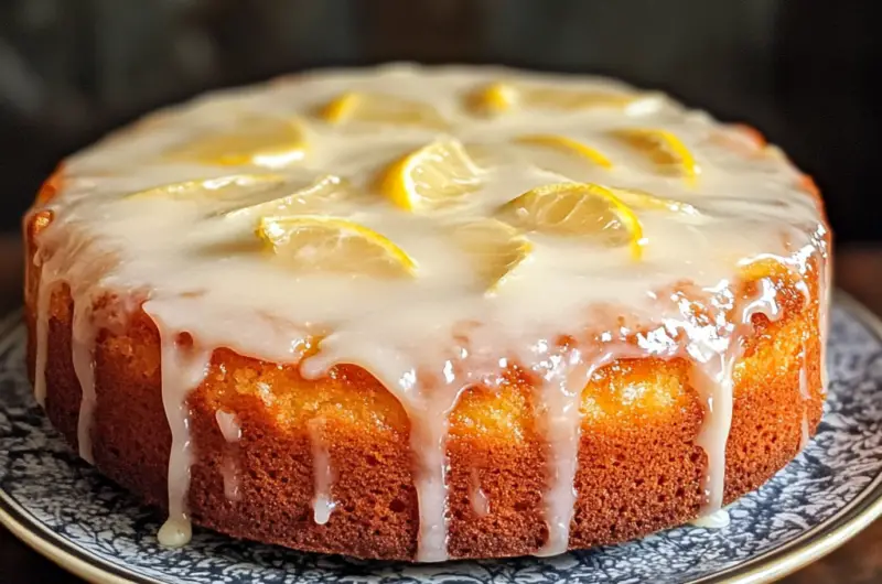 Lemon Drizzle Cake with Zesty Glaze 🍋🍰