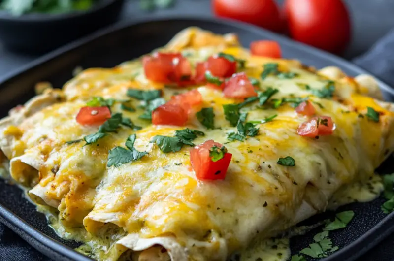 Mexican Chicken Enchiladas with Salsa Verde 🌮🌶️