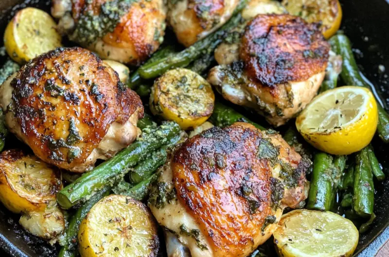 One-Pan Lemon Herb Chicken Thighs 🍋🍗🌿