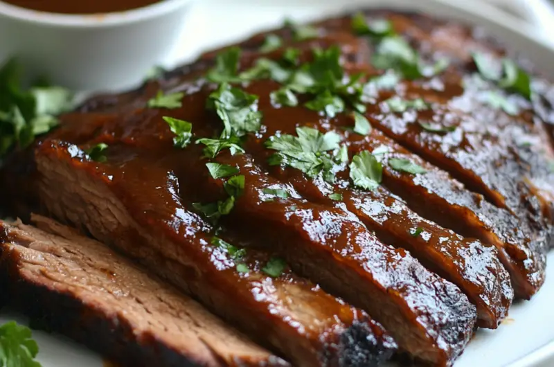 Texas-Style Beef Brisket with Smoky BBQ Sauce